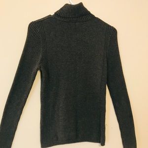 A Dark Gray turtleneck Sweater